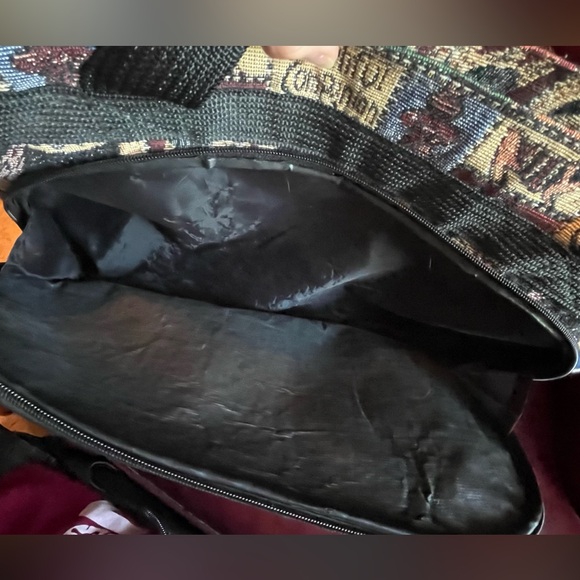 VTG Faithful Companion Dog Canvas Tote Over Shoulder Bag - Picture 7 of 8